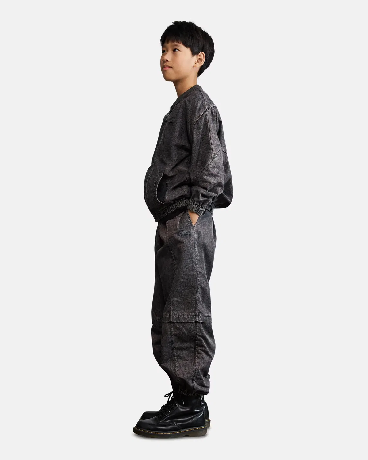 Детские штаны-бомберы для мальчиков свободного кроя Desigual, Gris — фото 3