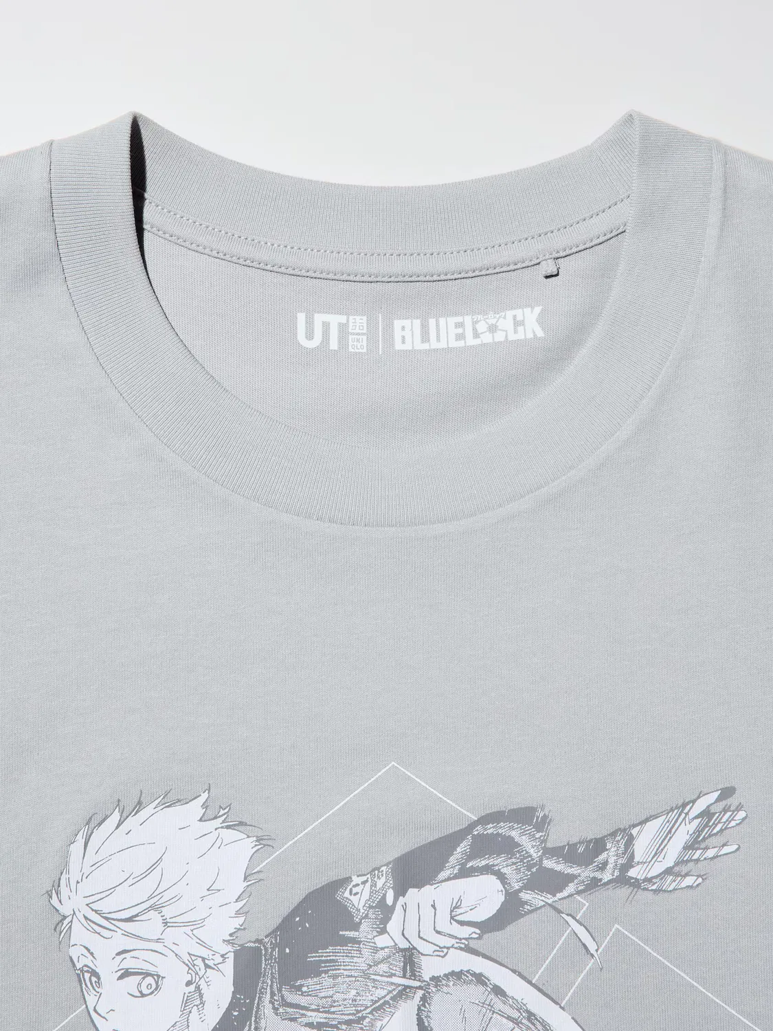 Футболка Uniqlo Blue Lock Ut Short Sleeve Graphic, серый — фото 4