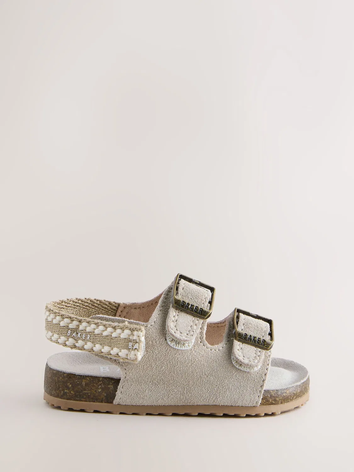 Сандалии с фиксацией, Footbed Padders Baker by Ted Baker, Stone — фото 2