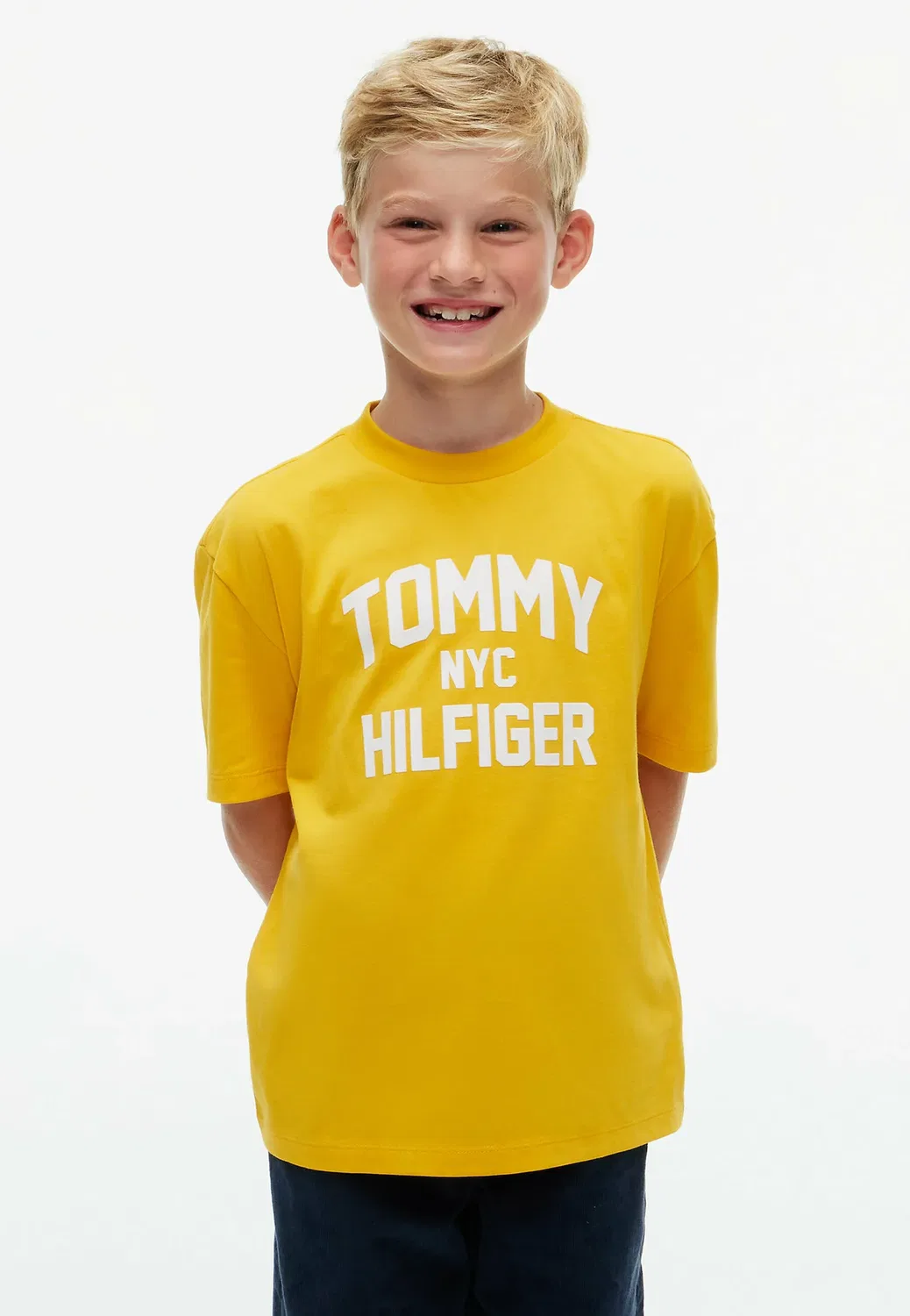 Футболка с круглым вырезом и логотипом - футболка с принтом Tommy Hilfiger, Countryside Yellow — фото 2