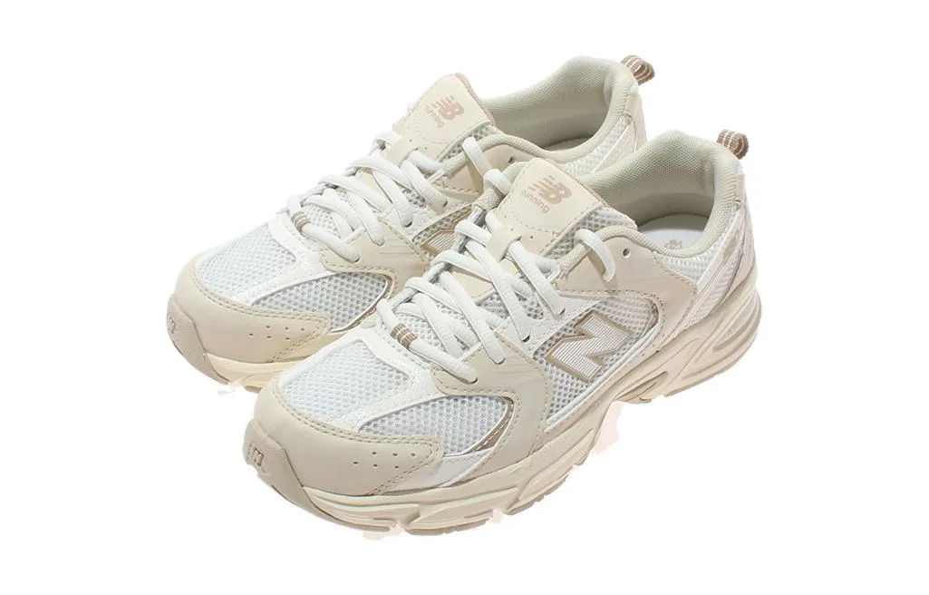 Детские кроссовки с закрытым носком New Balance 530 Beige Angora GS, Beige Angora — фото 4
