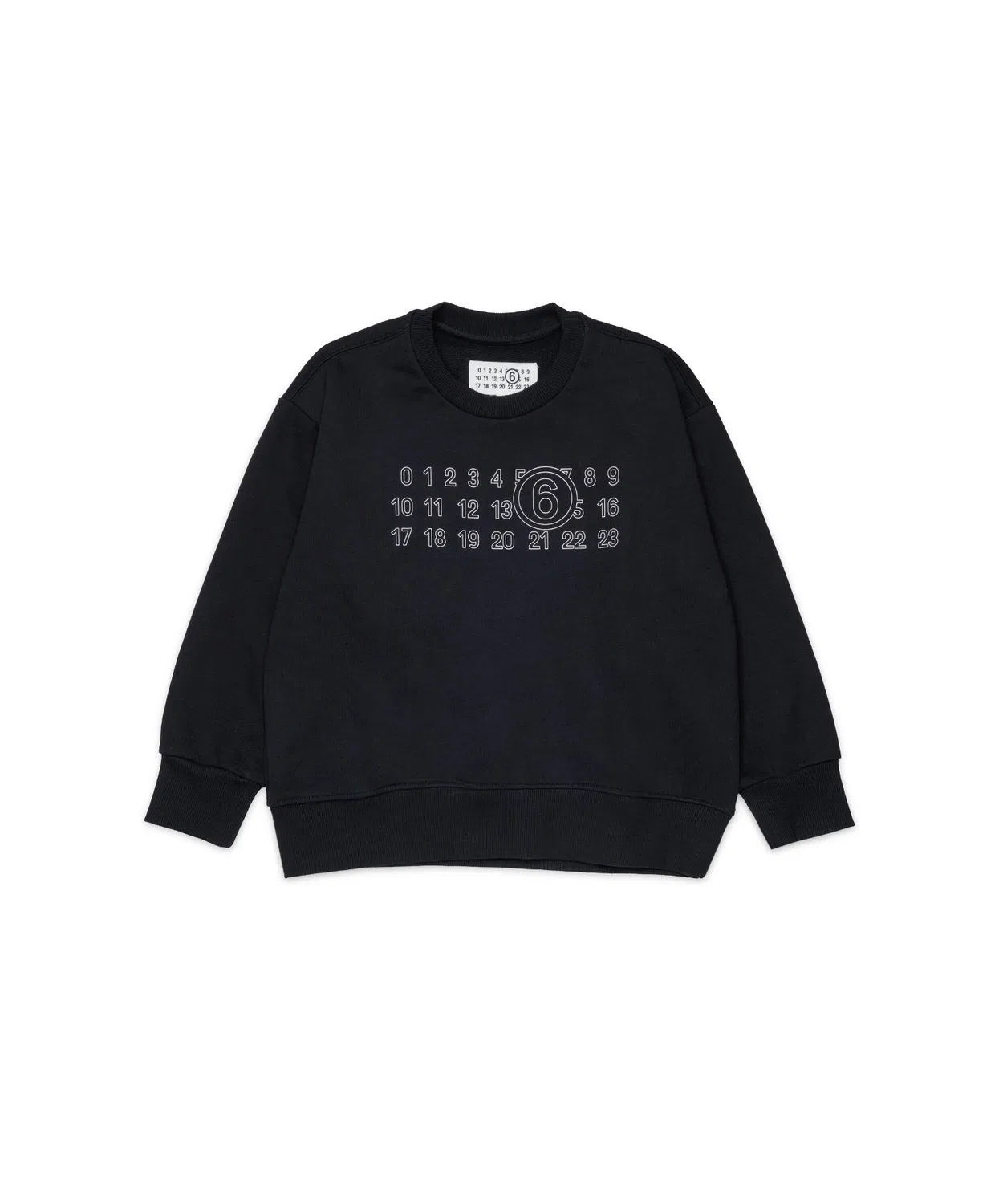 Детский пуловер с длинным рукавомMM6 KID MM6 Maison Margiela, Black