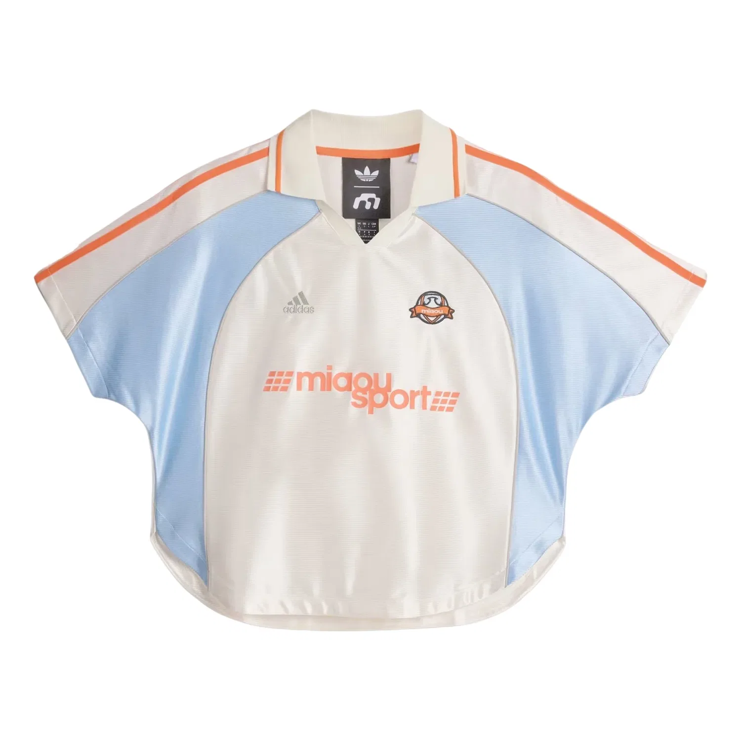 Женская игровая майка Miaou Cropped Jersey Asia Sizing 'Chalk White' adidas, Chalk White