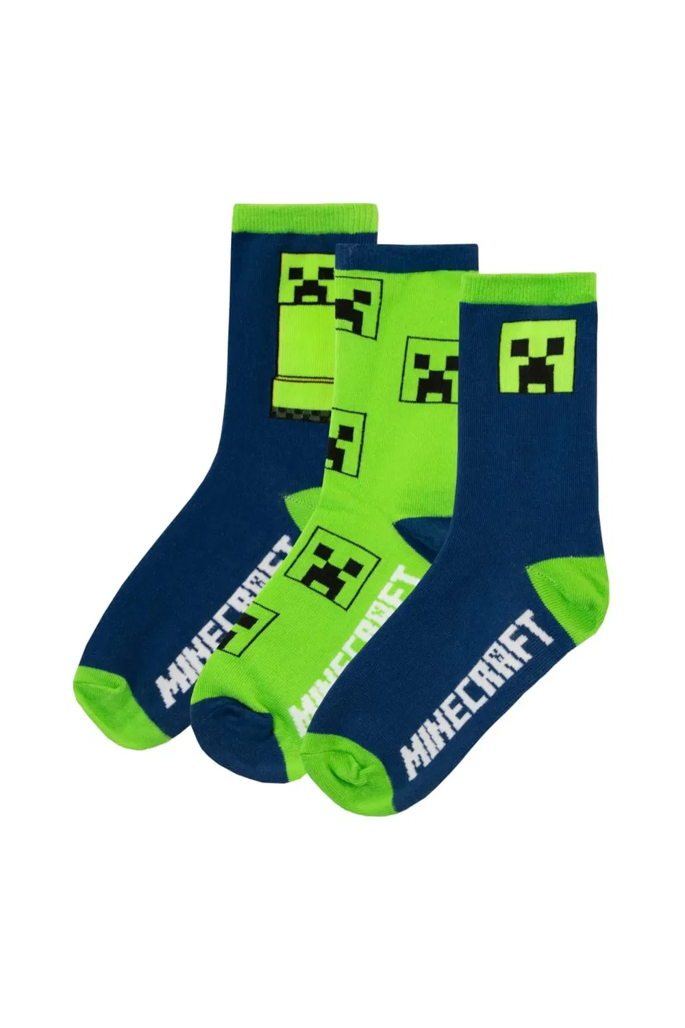 Детские носки с принтом Creeper Minecraft, Multi