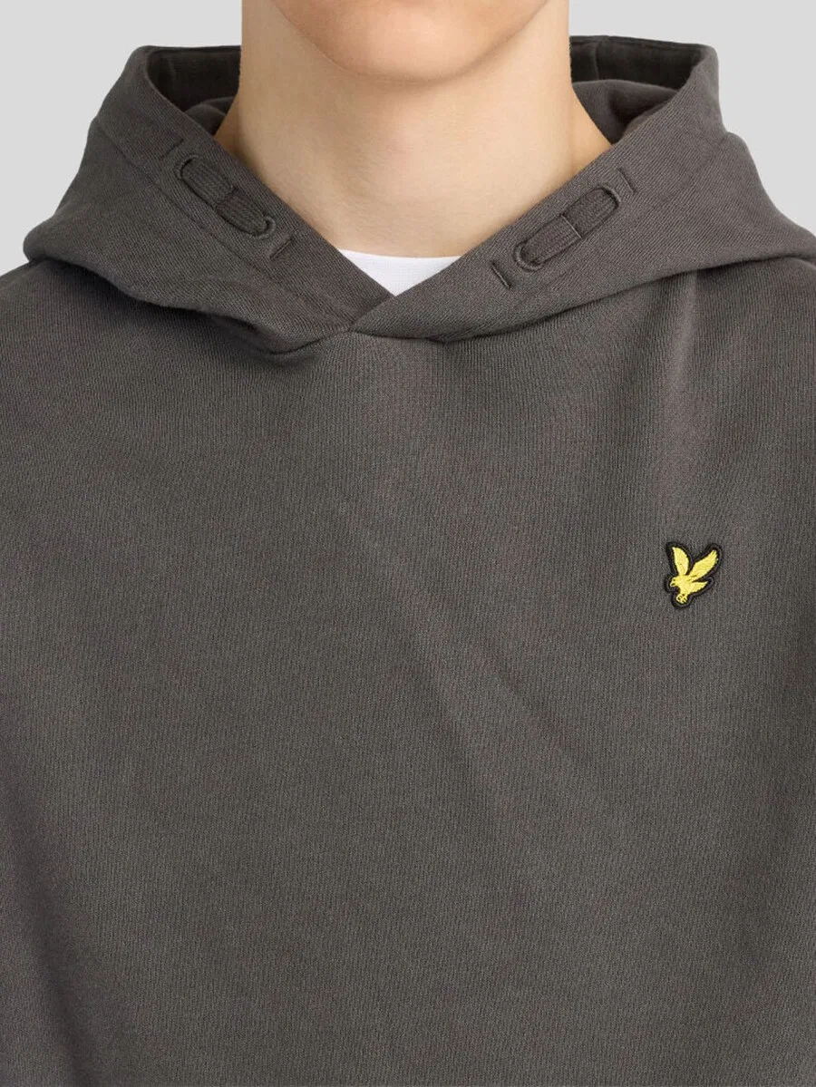 Толстовка Lyle & Scott графитового цвета — фото 3