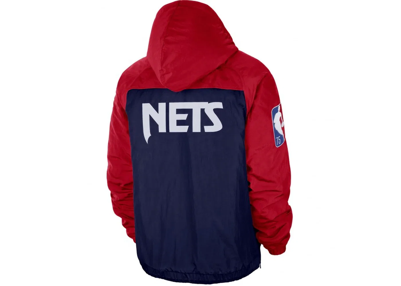 Мужская куртка с принтом NBA Brooklyn Nets Courtside Premium Nike, красный/синий/белый — фото 2