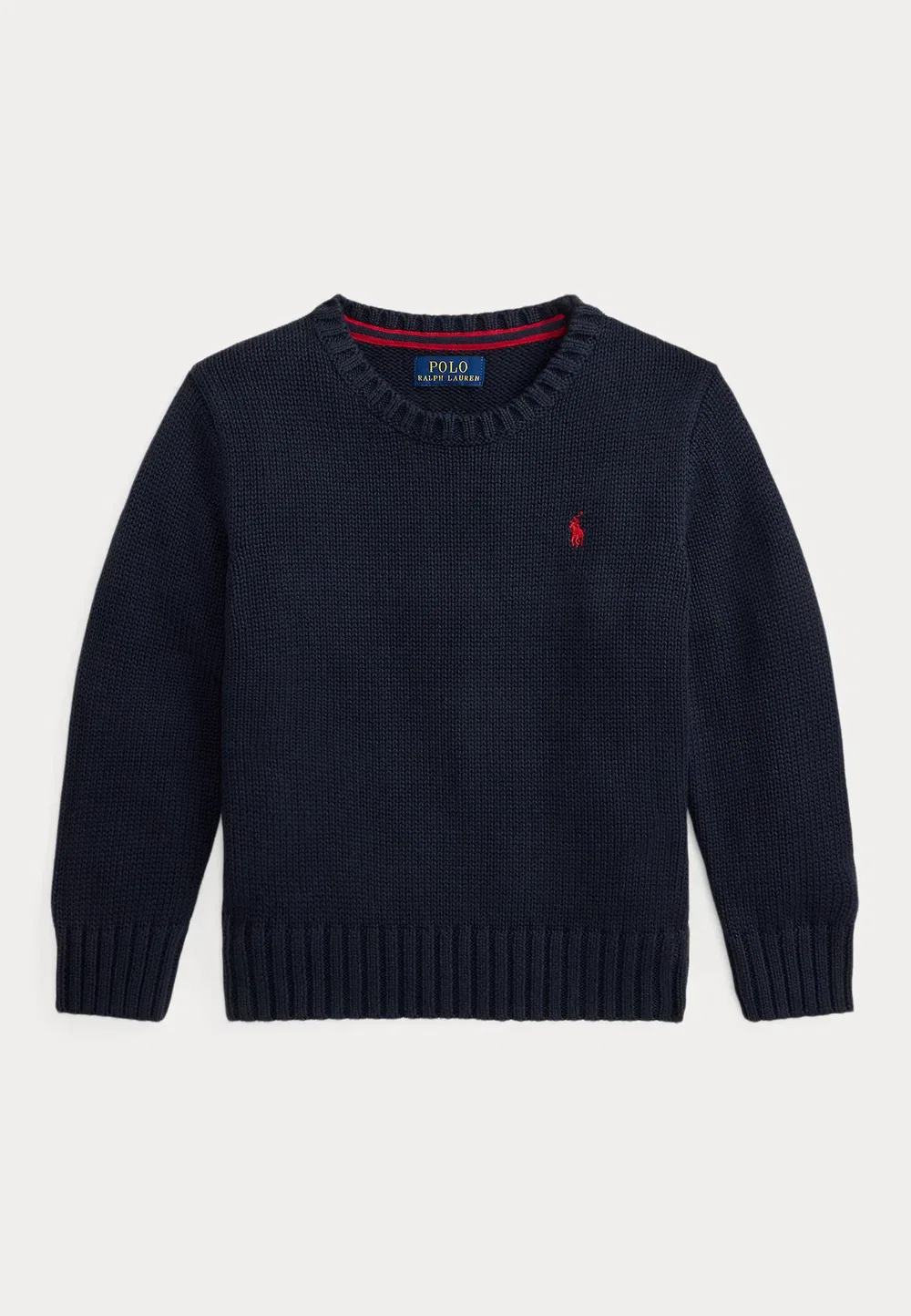 Хлопковый свитер с круглым вырезом, размер 2-6 лет Polo Ralph Lauren, Navy