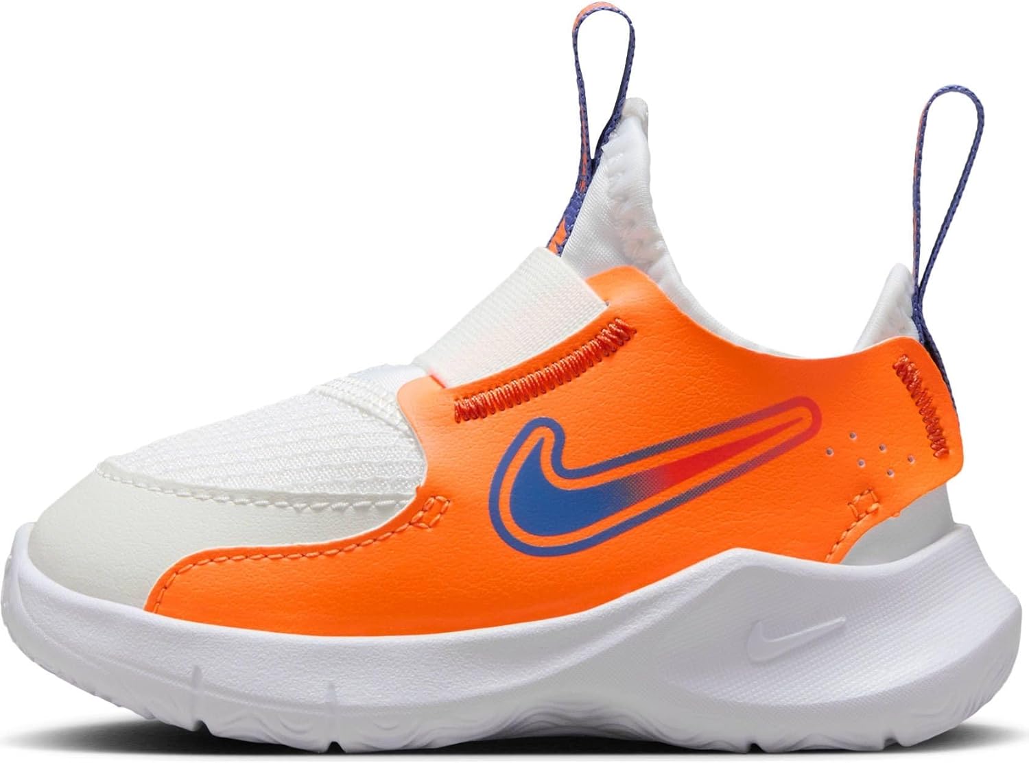 Кроссовки Nike Flex Runner 3 для мальчиков и малышей, белый/синий/оранжевый — фото 4