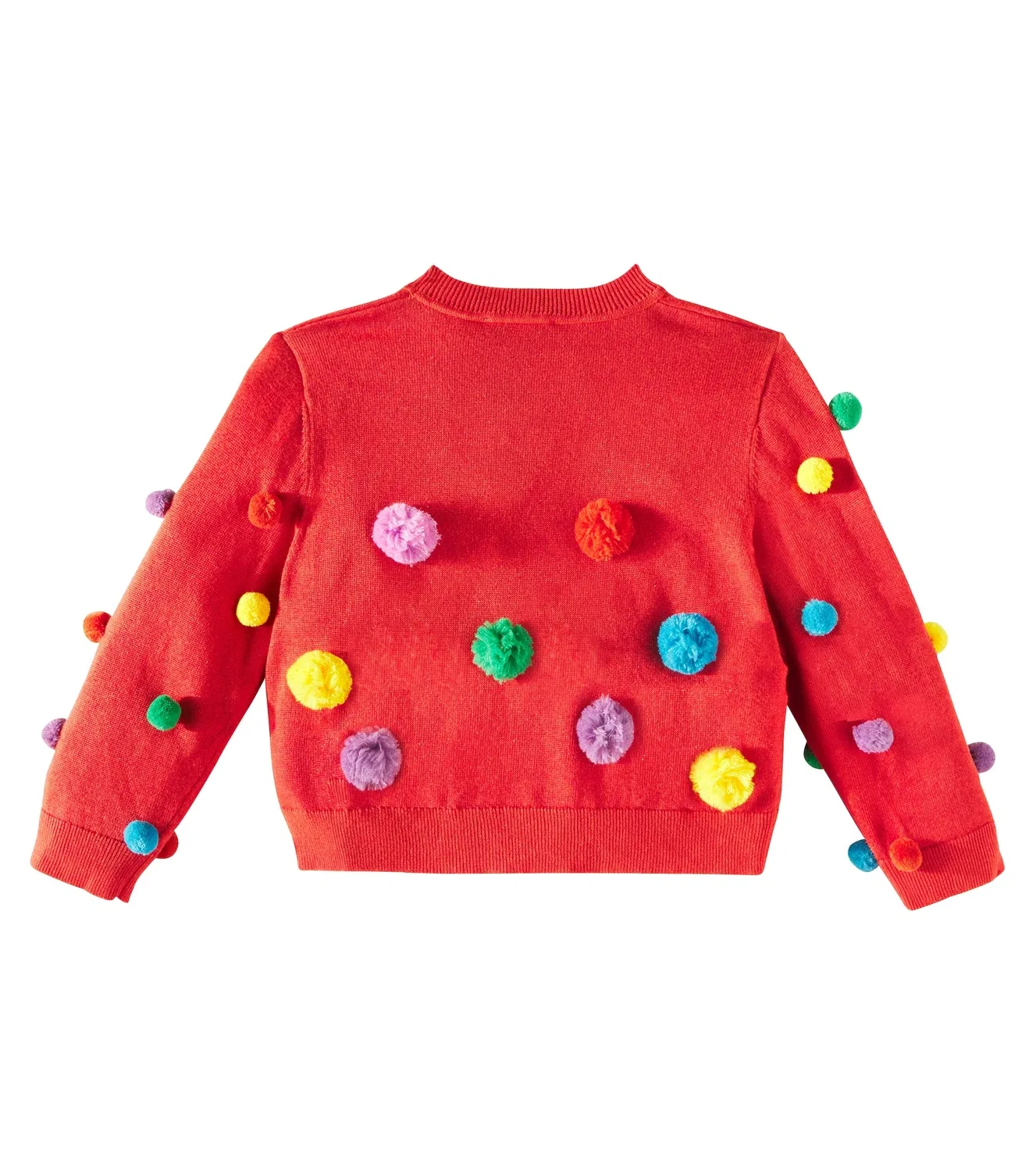 Свитер из ламе с добавлением хлопка Stella Mccartney Kids, красный — фото 3