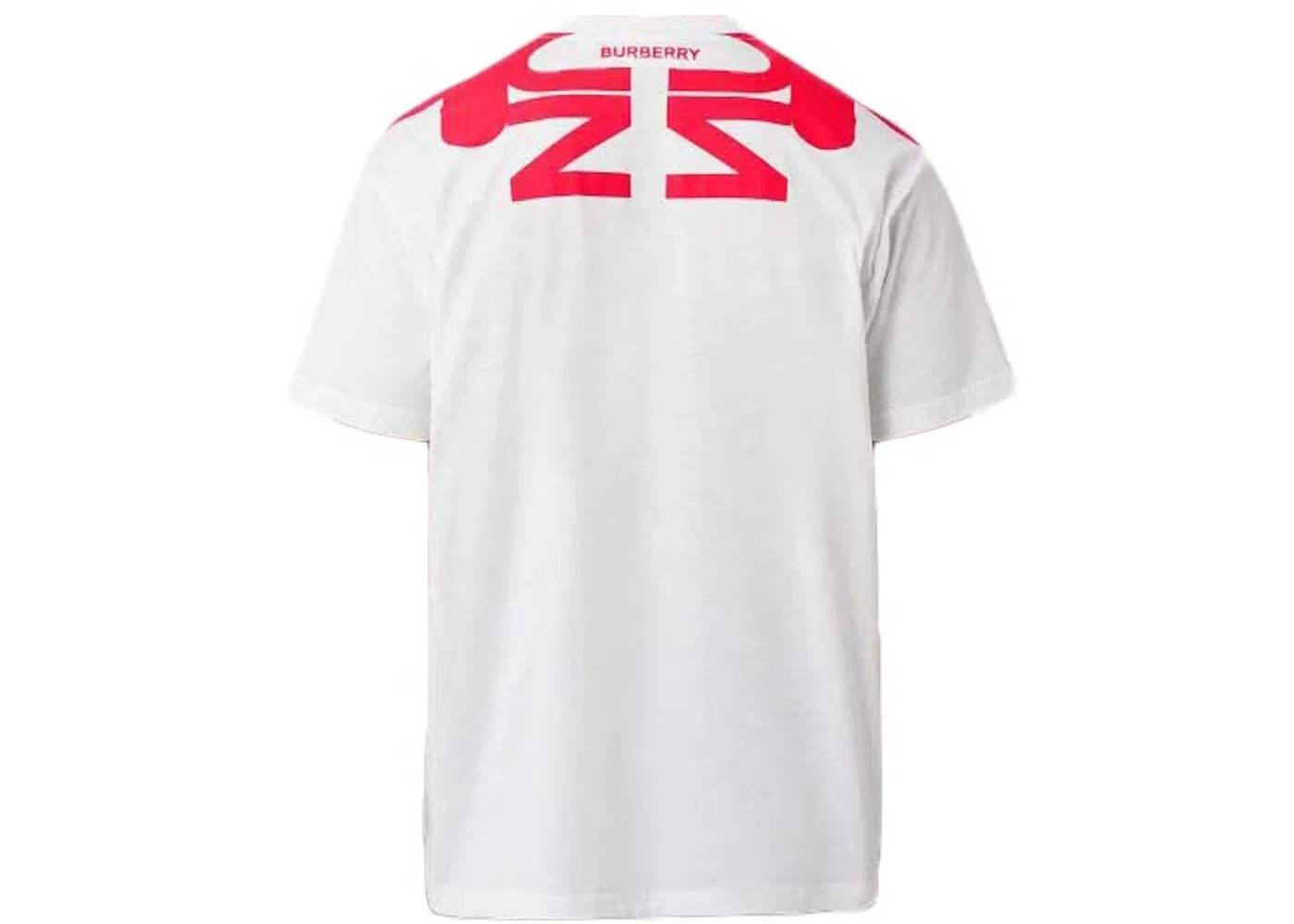 Мужская футболка с принтом Burberry T-Shirt, White/Red — фото 2