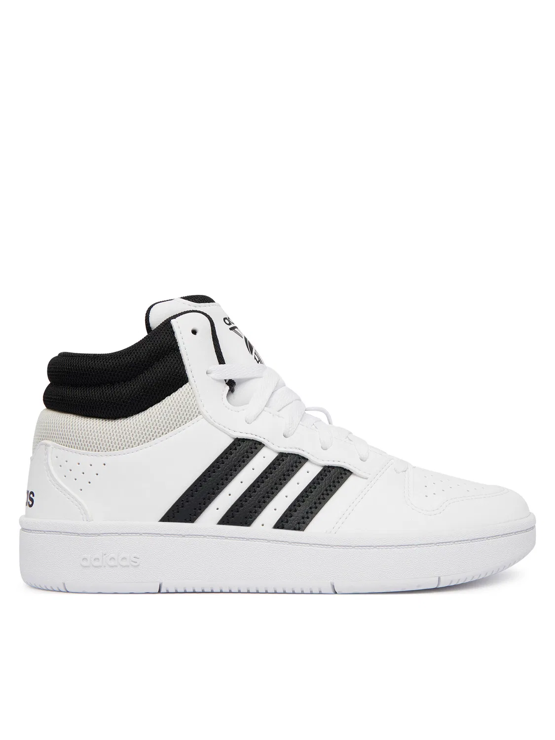 Кроссовки для мальчика Hoops Mid Classic Shoes Adidas, белый