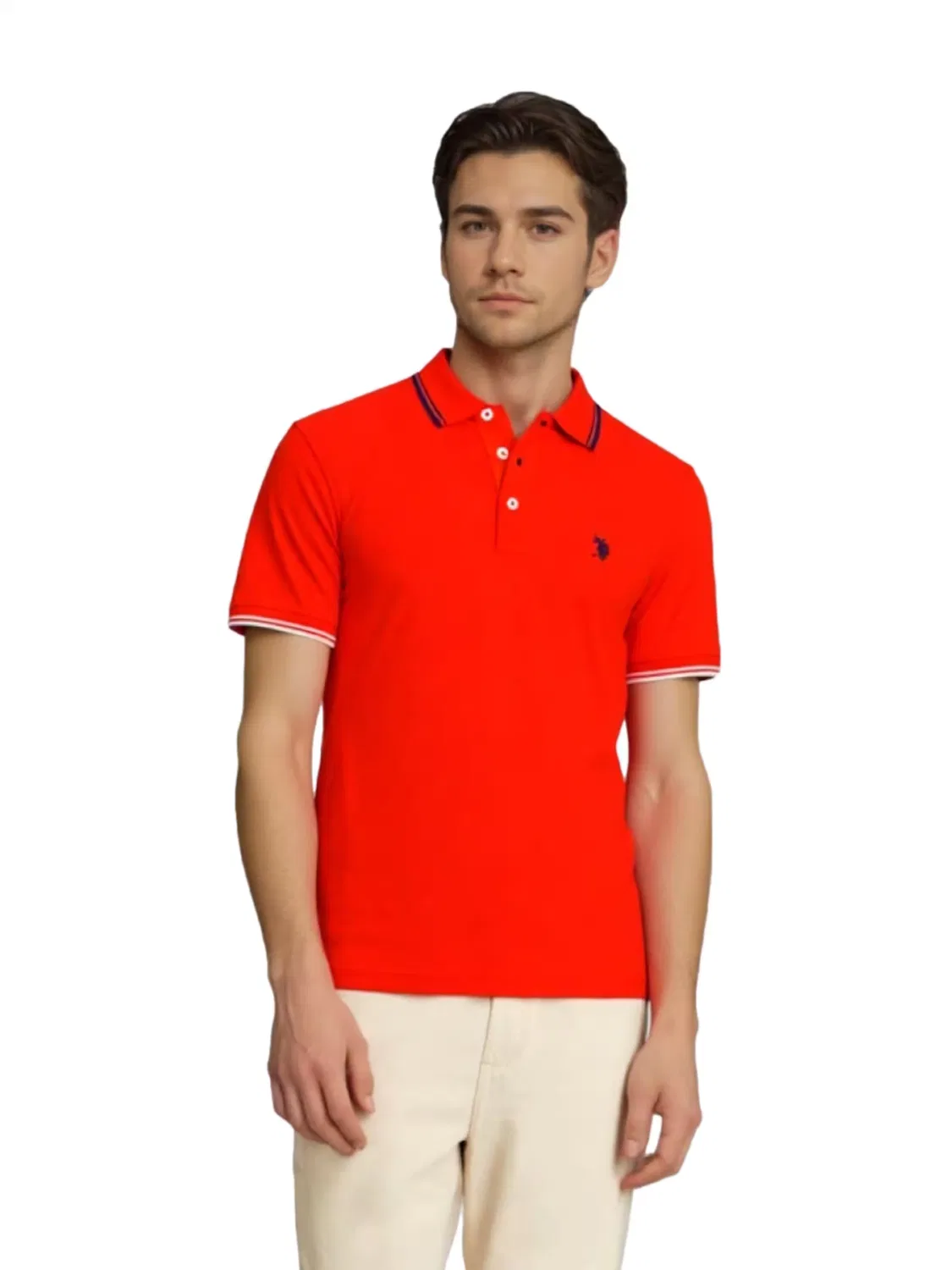 Рубашка Barney U.S. POLO ASSN., красный — фото 4