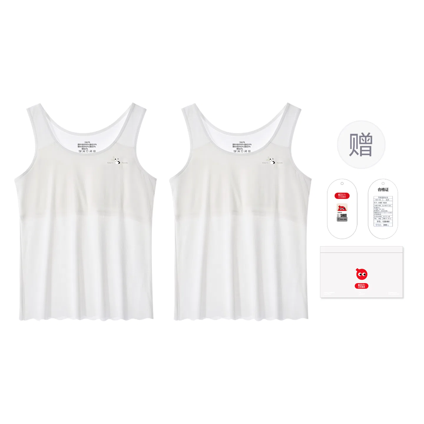 Детское белье для девочек без бретелек Red bean, White White