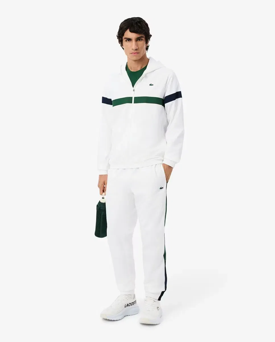 Мужской спортивный костюм с блочным принтом Lacoste, Blanco