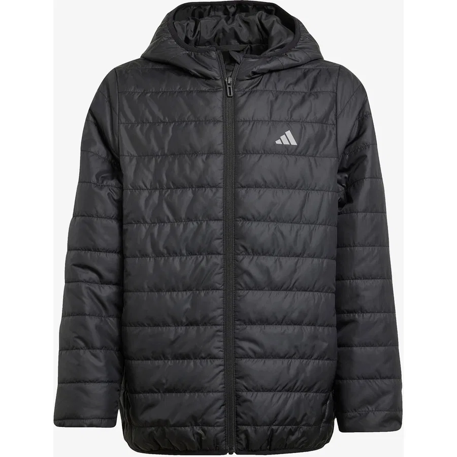 Детская куртка с капюшоном и утеплителем Essentials Light Padded adidas, Черный — фото 4