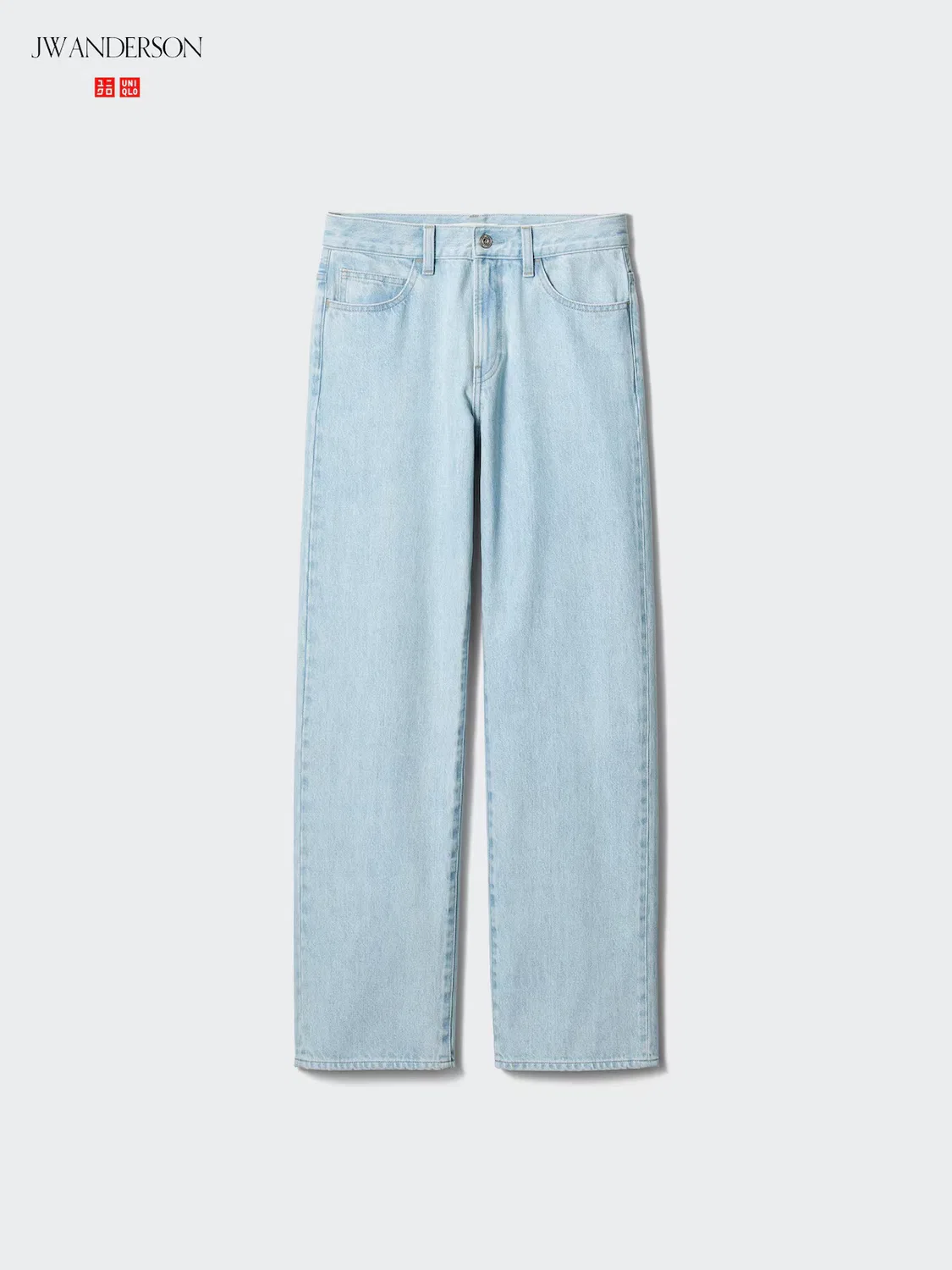 Прямые джинсы, удлиненные Uniqlo, синий — фото 2
