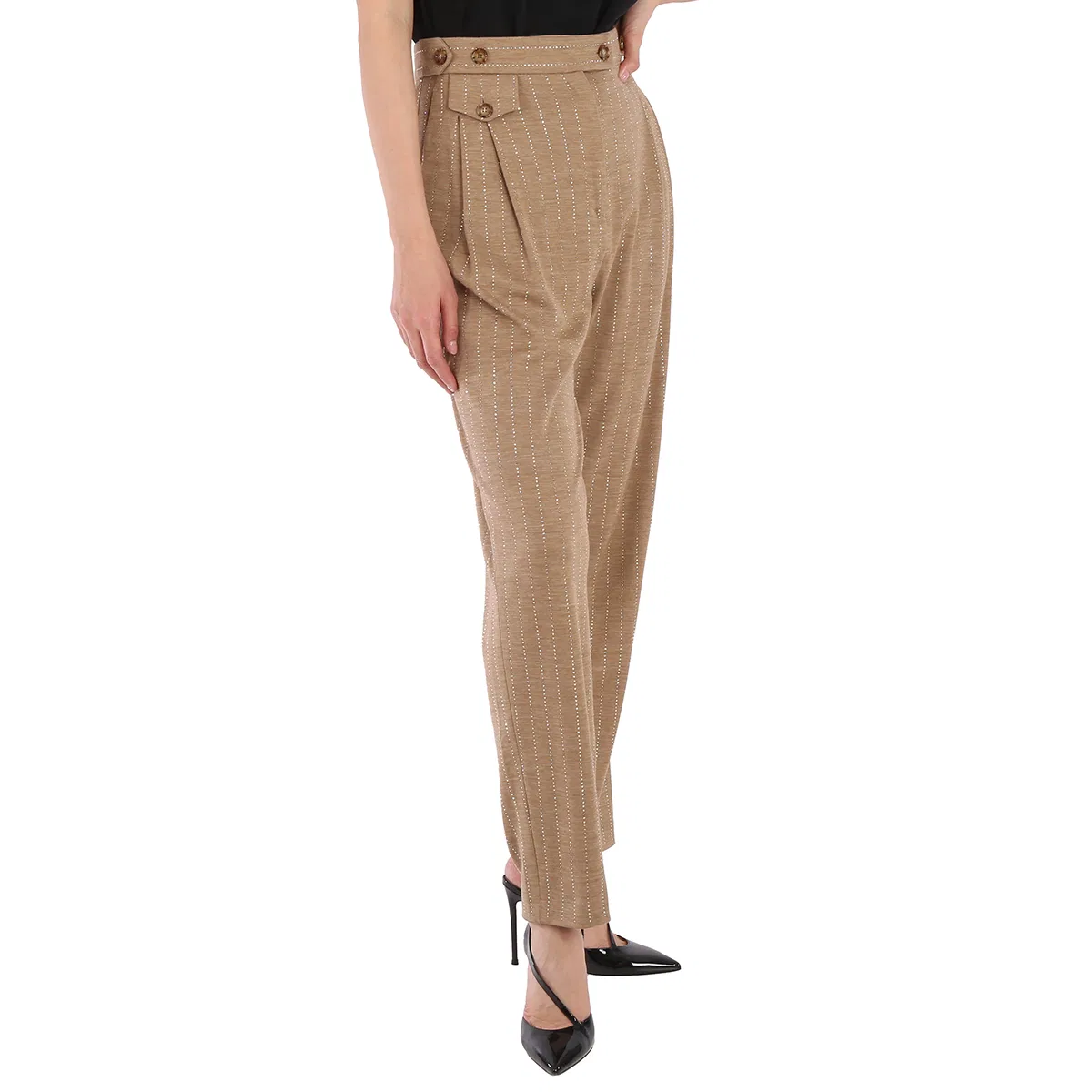 Брюки женские классические Tailored Trousers Burberry, Pecan Melange — фото 2
