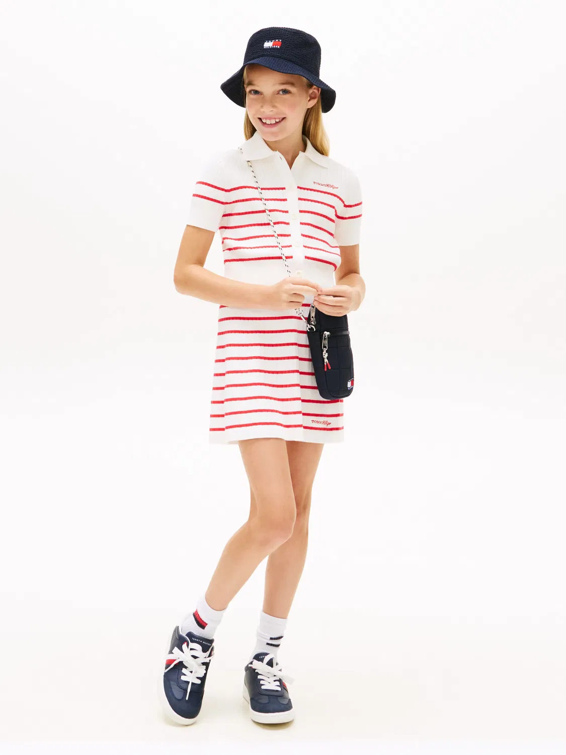 Детская юбка для девочек из рибаны с принтом Tommy Hilfiger, Rosa