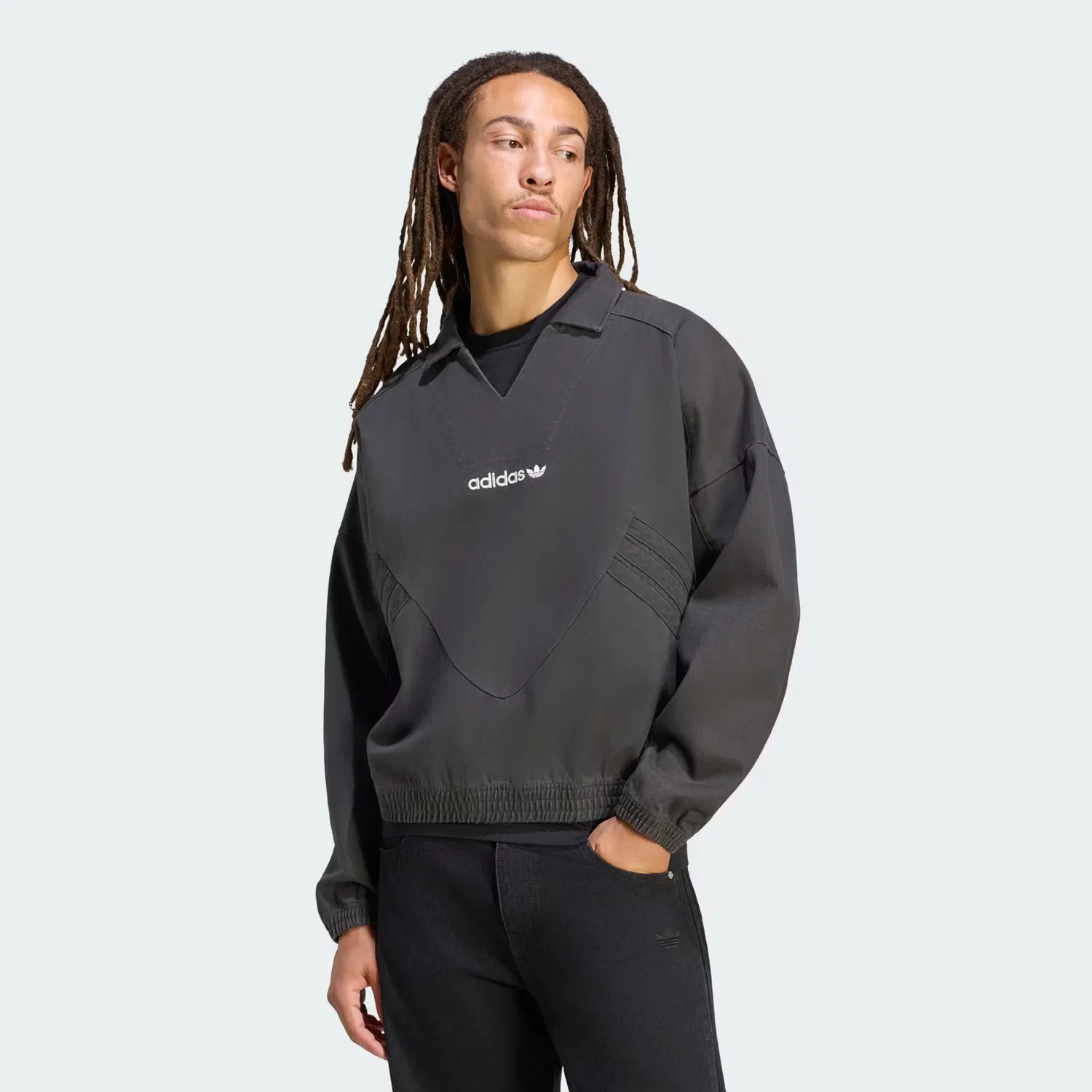 Мужская тренировочная куртка свободного кроя Munich 93 Adidas Originals, Utility Black