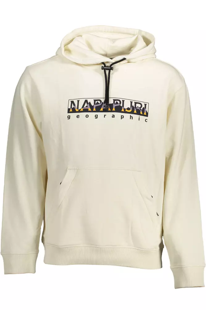 

Белый хлопковый мужской свитер Napapijri