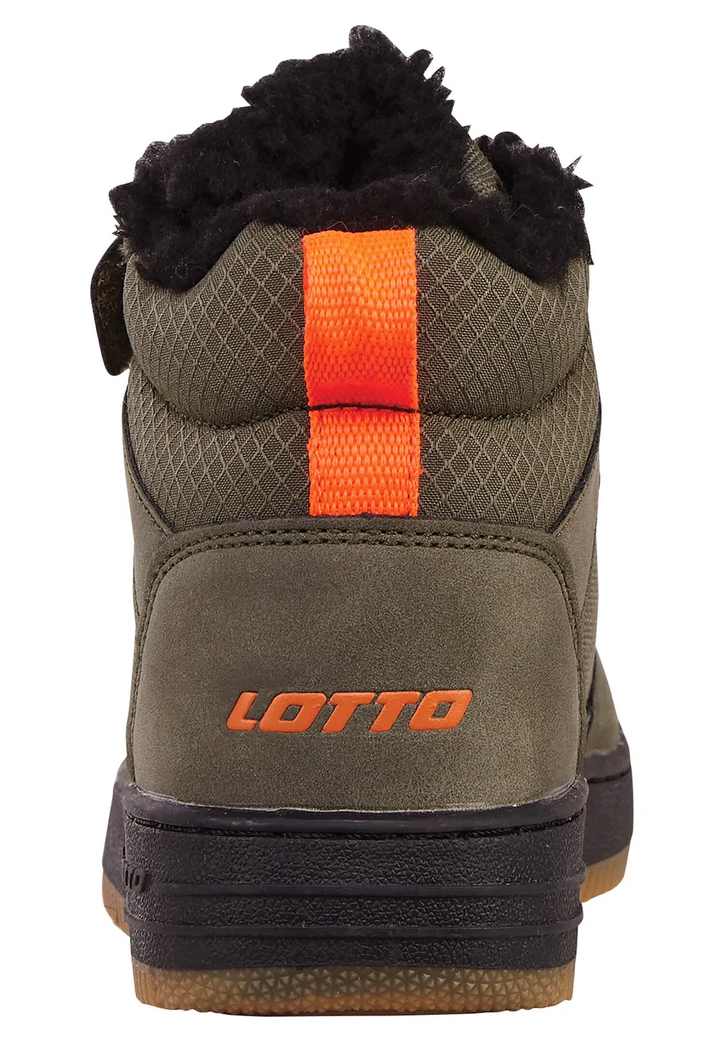 Детские зимние кроссовки с принтом PREHNA FUR K Lotto, Grun Schwarz Orange — фото 3
