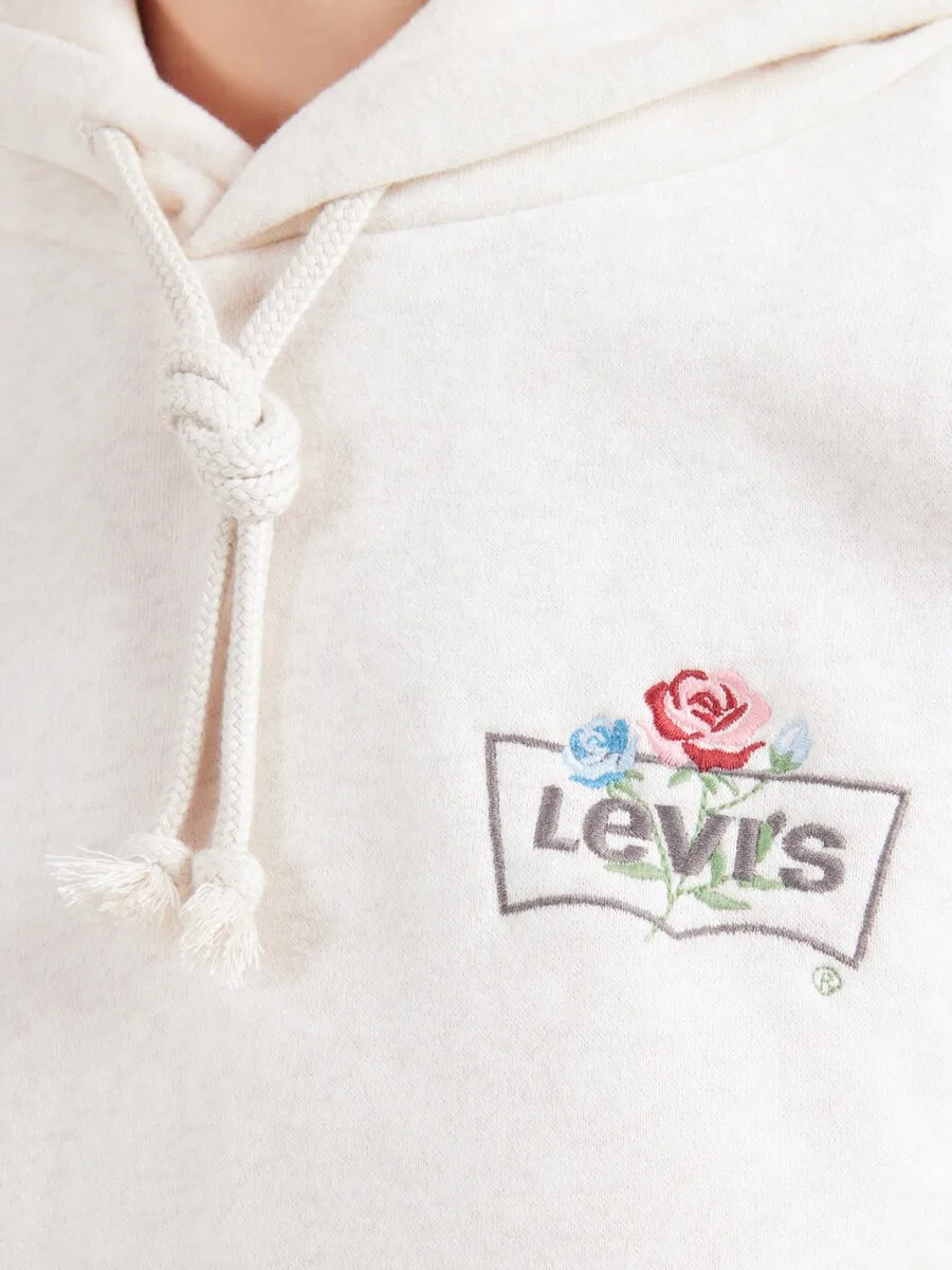 Толстовка LEVI'S 'GR Everyday Hoodie 2.0' в бело-пятнистом цвете — фото 3