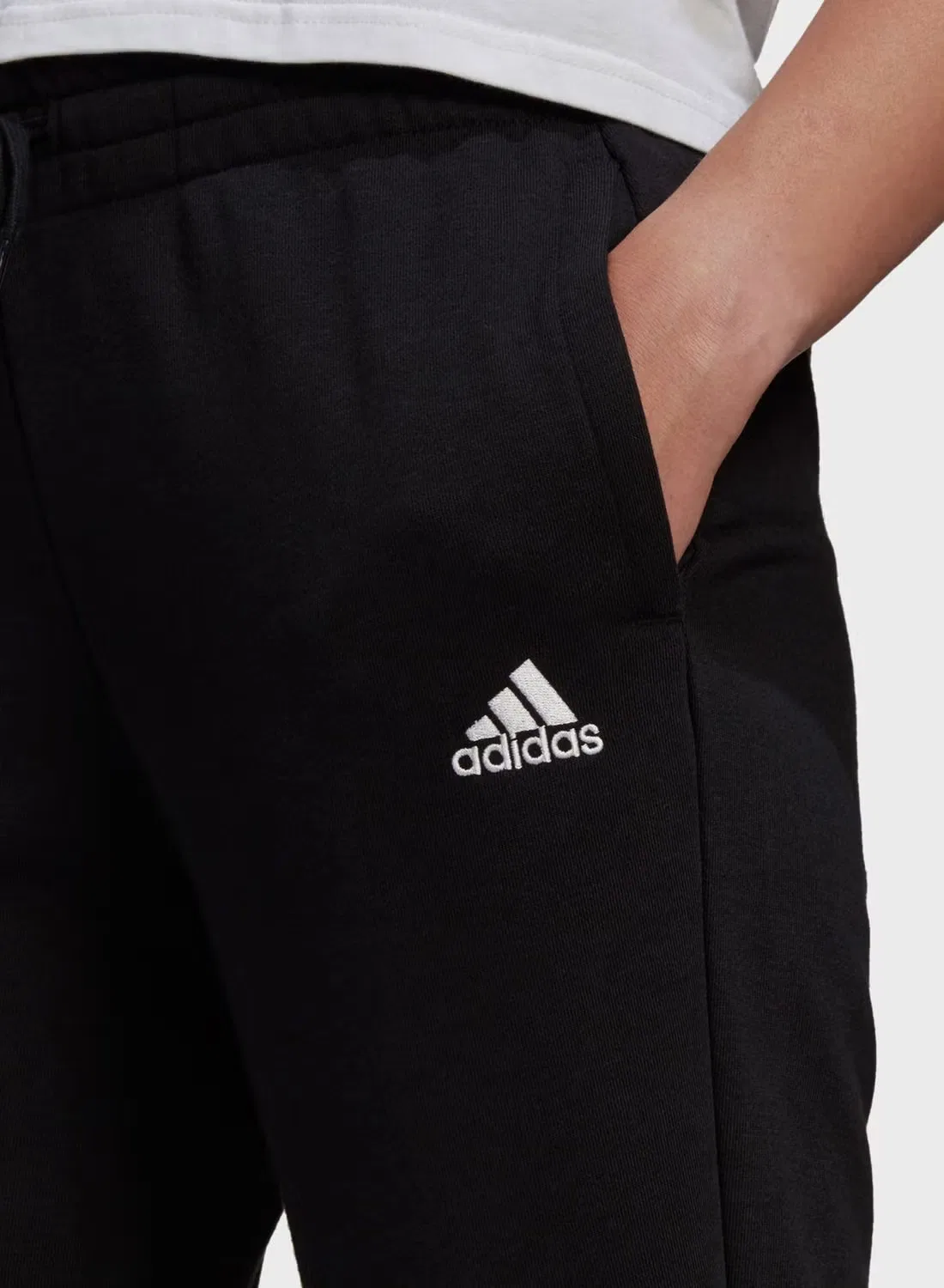Спортивные брюки с манжетами Linear Adidas, черный — фото 3