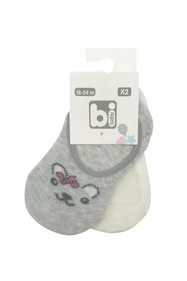 Детские носки для девочек с принтом Babette Socks Bibaby, Ecru White