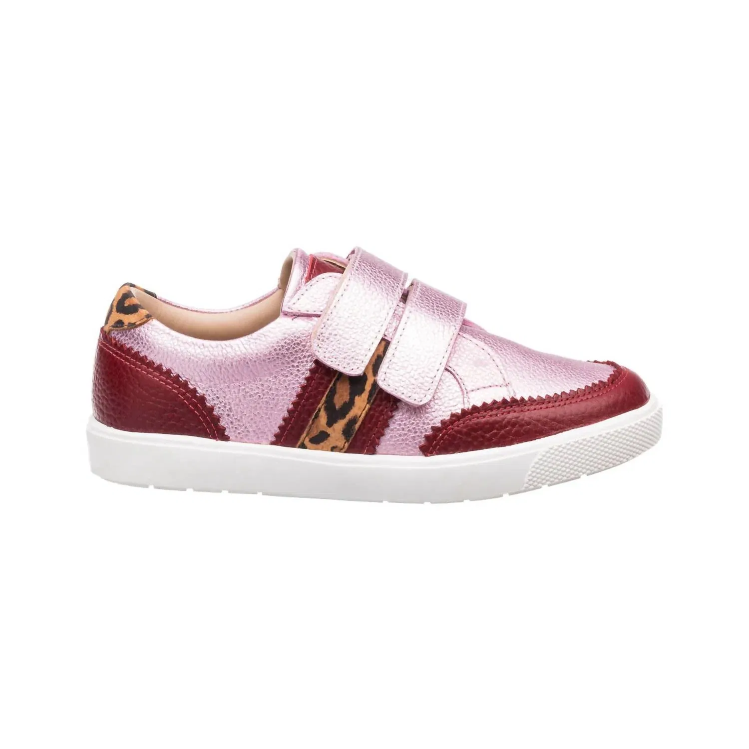 Детские кроссовки для девочек на двух липучках Marti Sneaker Elephantito, розовый — фото 3