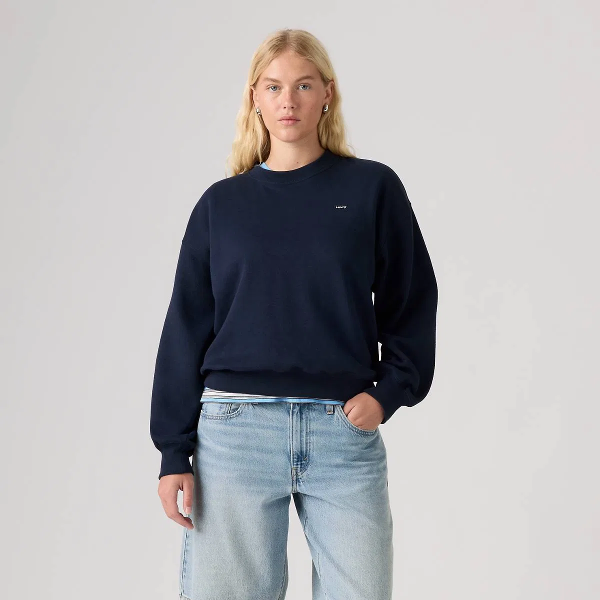 Повседневная толстовка с круглым вырезом Levi's, Navy Blazer - Blue — фото 3