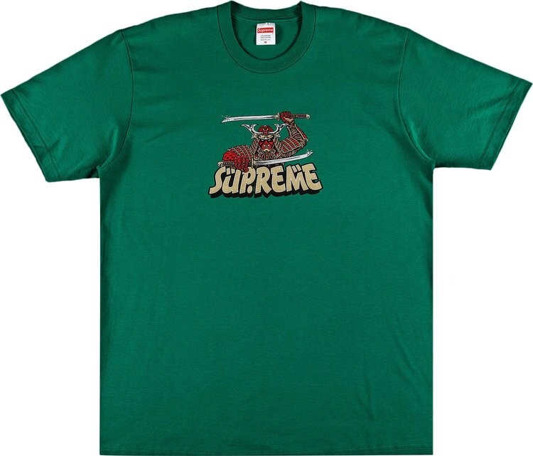 

Футболка Supreme Samurai Tee 'Light Pine', зеленый