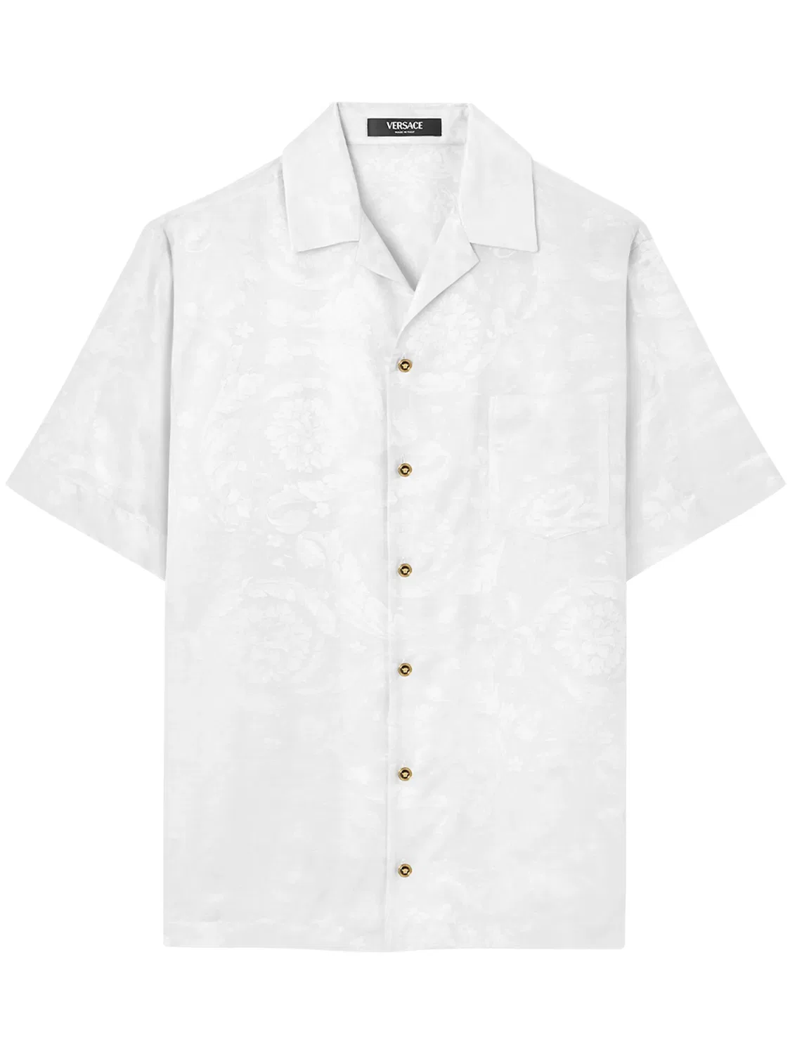 Рубашка Barocco Jacquard от Versace, белый