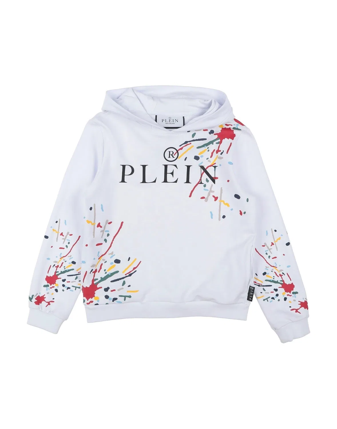 Детский свитшот для мальчиков с принтом Philipp Plein, белый
