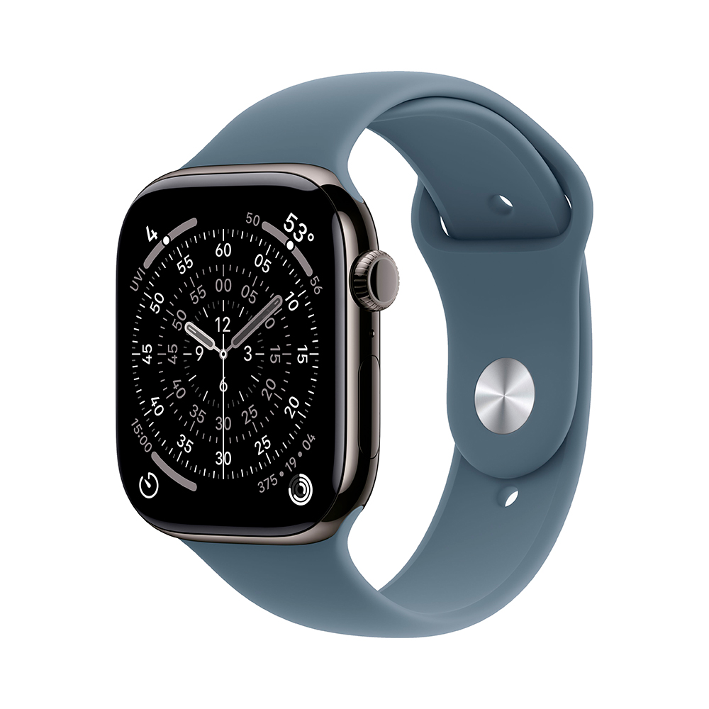 

Умные часы Apple Watch Series 11 (GPS+Cellular), 46 мм, Slate Titanium Case/Anchor Blue Sport Band - S/M, Серый, Умные часы Apple Watch Series 11 (GPS+Cellular), 46 мм, Slate Titanium Case/Anchor Blue Sport Band - S/M