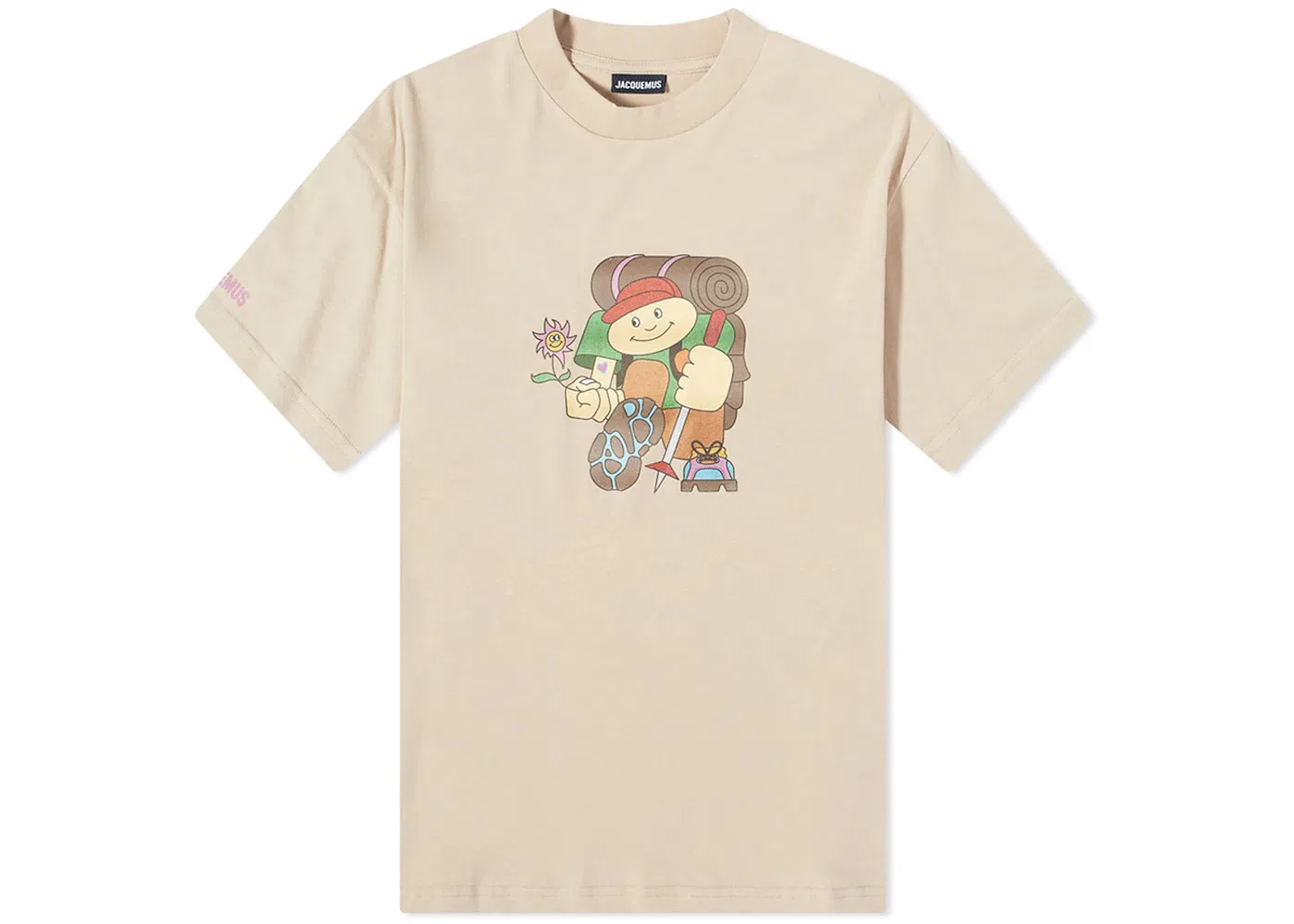 Мужская футболка с принтом T-Shirt Jacquemus, Beige Brown
