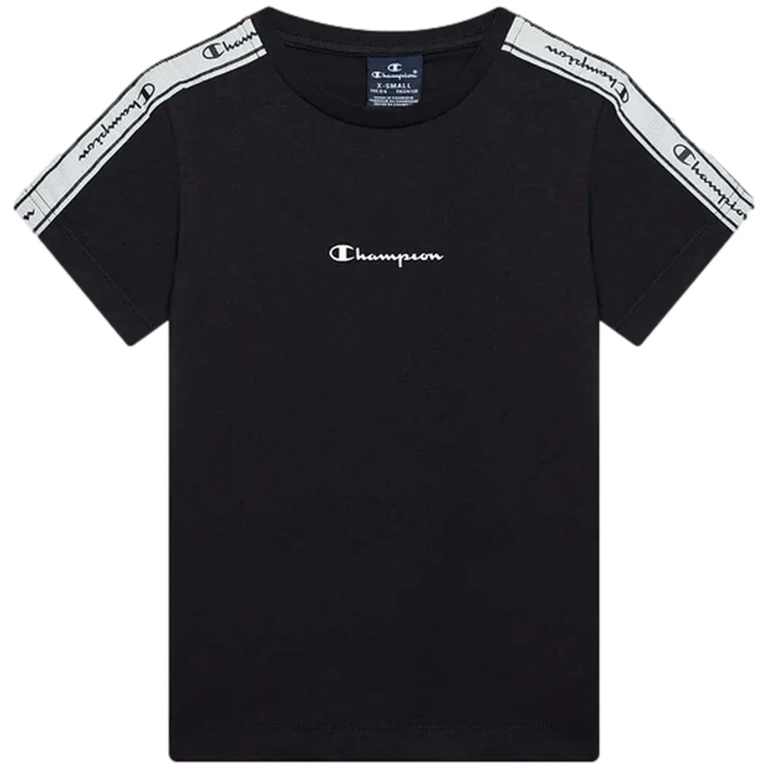 Детская футболка с коротким рукавом Champion 305921-KK001, Черный