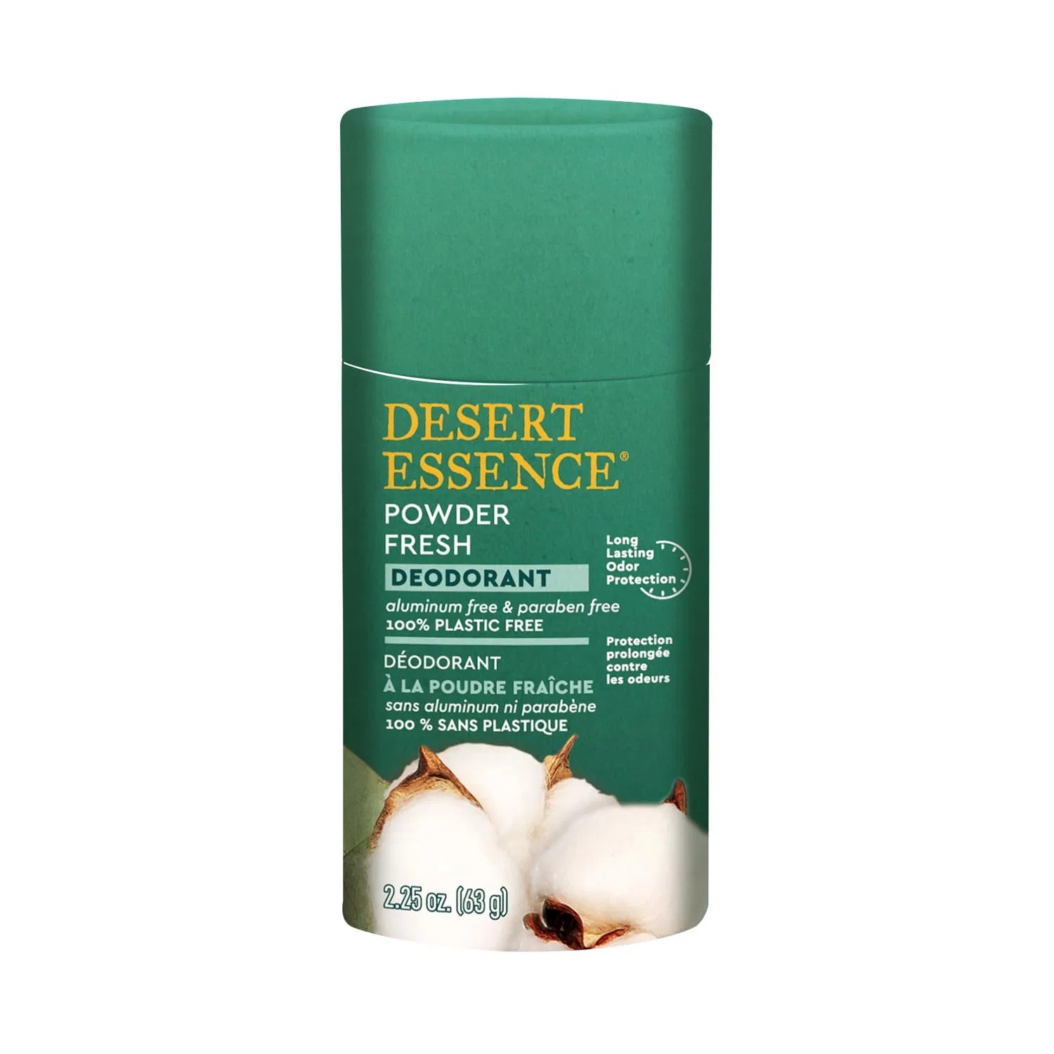 Дезодорант-стик с ароматом свежей пудры Desert Essence, набор 3 шт., 63 г — фото 3
