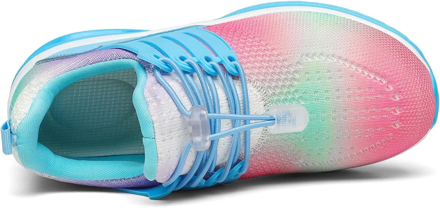 Детские кроссовки для мальчиков с амортизацией IGBAY, Blue And Pink — фото 4