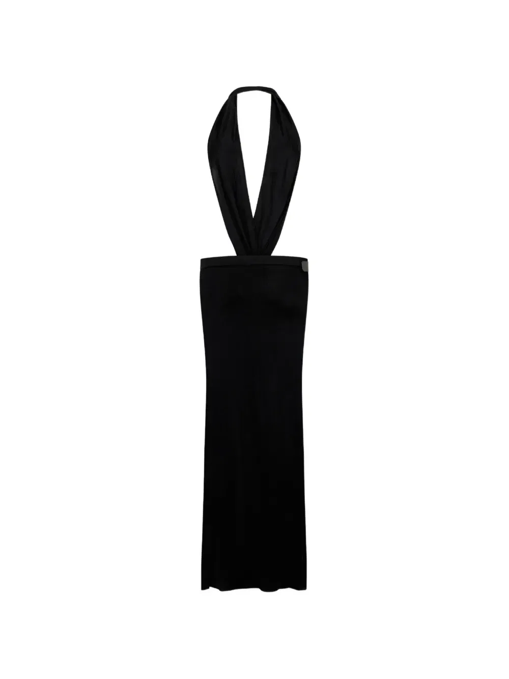 Длинное платье из джерси Dsquared2, черный