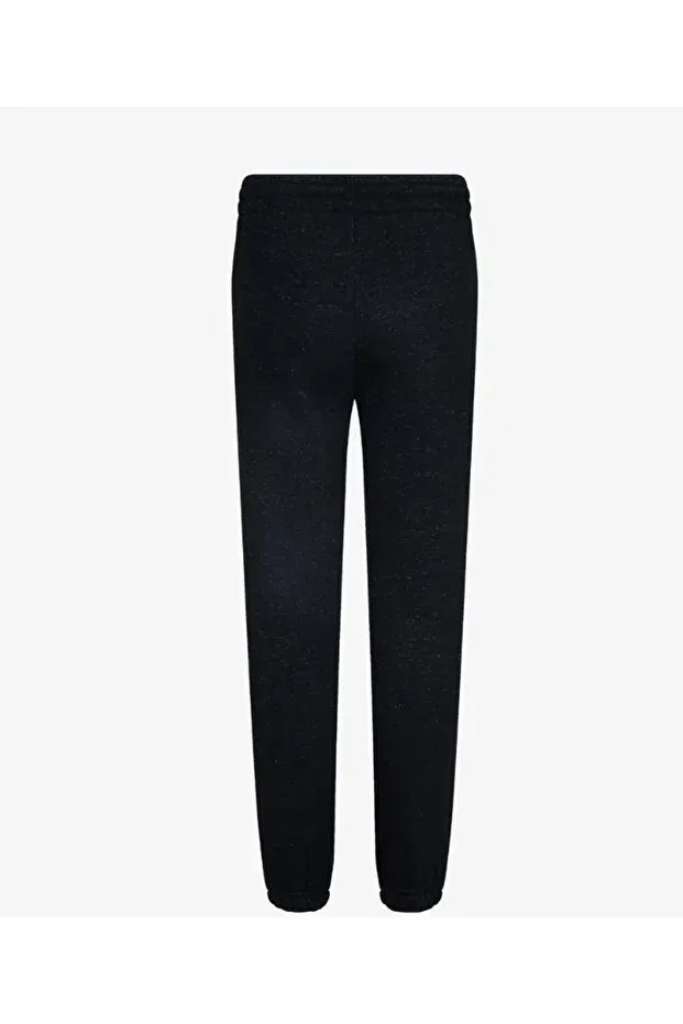 Детские спортивные брюки для девочек зауженные с принтом Jordan Black Gold Glitter Detail Cotton Ribbed Girls' Trackpants Nike, Black — фото 3