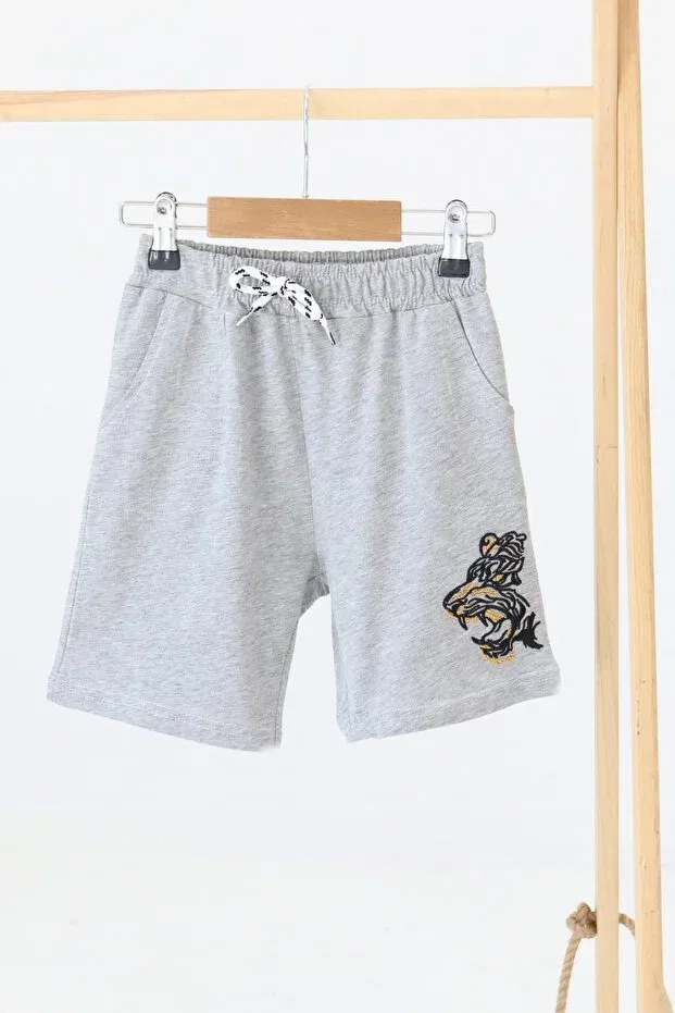 Детские шорты для девочек с принтом Tofisa, Gray