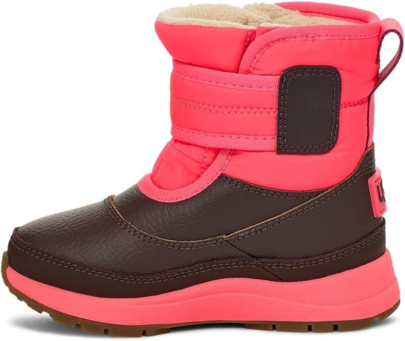 Детские зимние ботинки унисекс UGG T Taney Weather, коралловый — фото 3