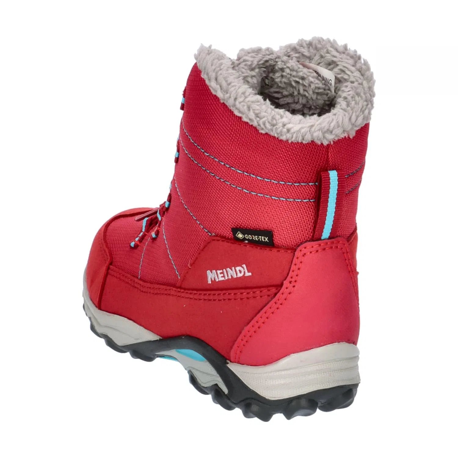 Детские зимние ботинки для мальчиков с мембраной Gore-Tex Winterstiefel Yolup Junior Gtx Meindl, Erdbeer Türkis — фото 4