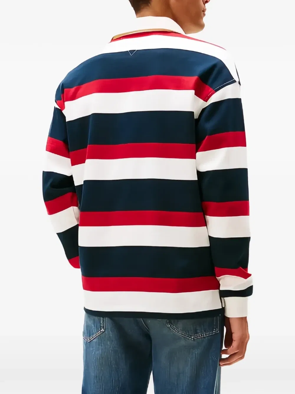 Поло-рубашка в полоску Tommy Hilfiger, белый — фото 3