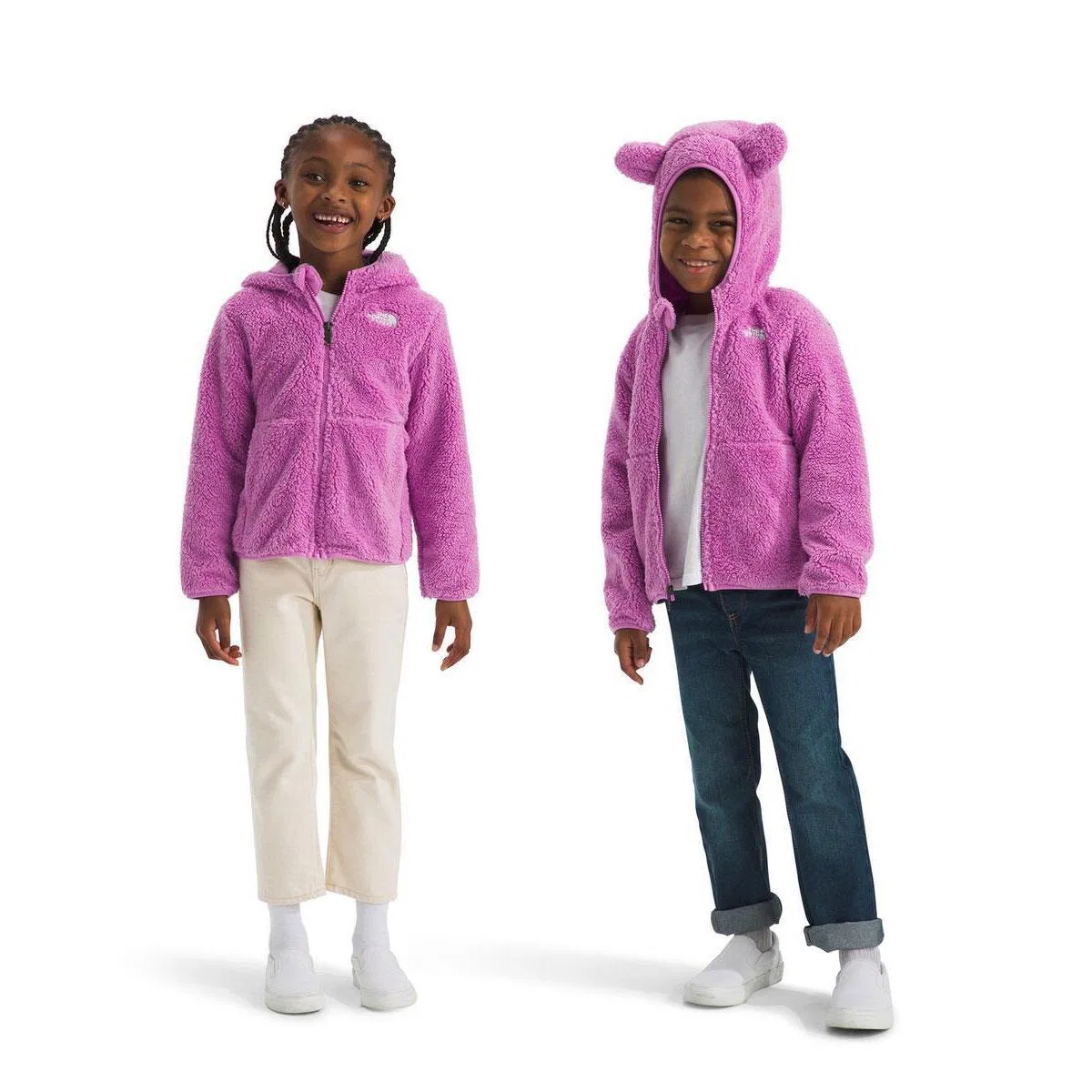 Детский флисовый худи на молнии с капюшоном Campshire The North Face, Dragonfruit