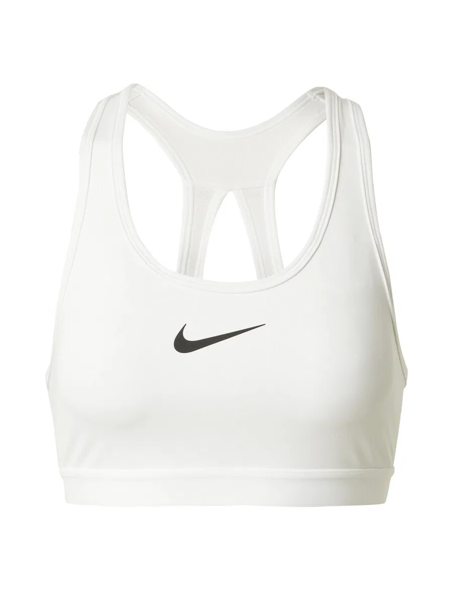 Спортивный бюстгальтер NIKE Bralette 'SWOOSH' белого цвета