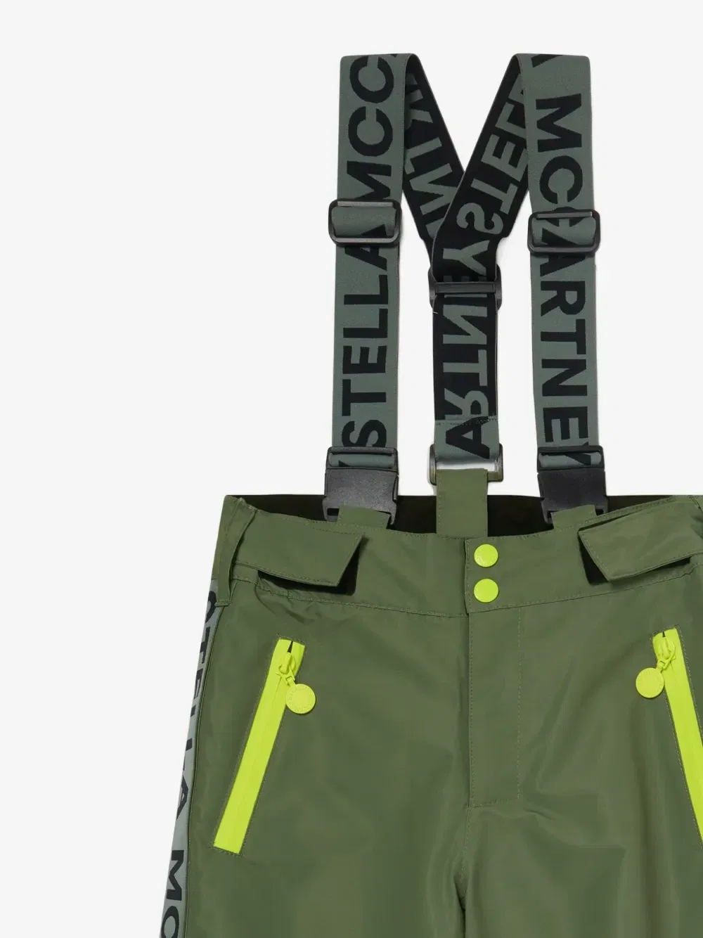 Лыжные брюки с логотипом Stella McCartney Kids, зеленый — фото 3