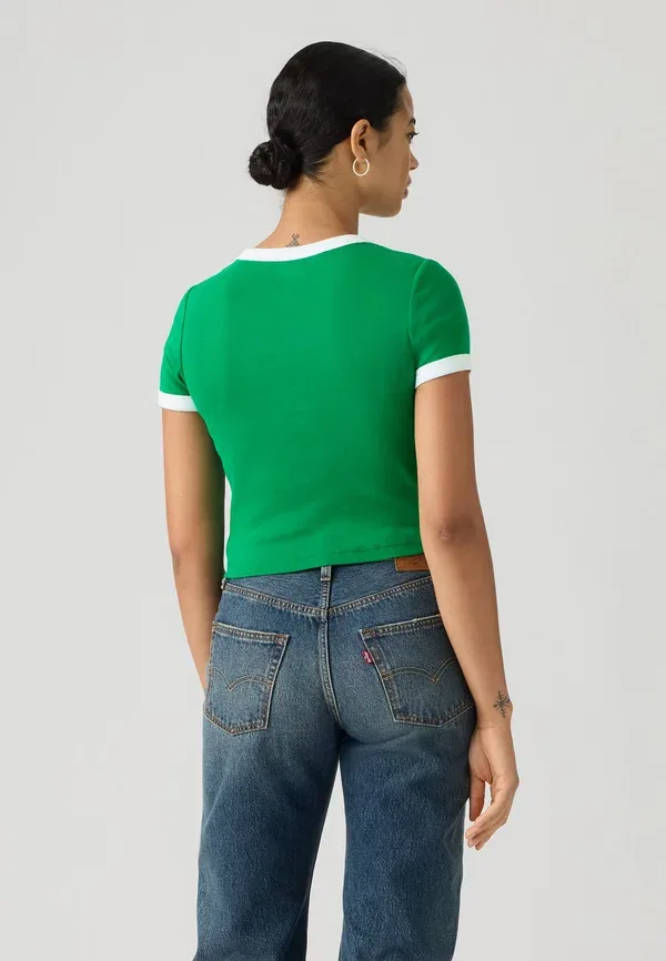 Футболка с принтом - футбольный принт Levi'S, белый/зеленый — фото 3