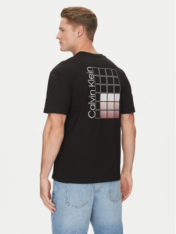 Футболка обычного кроя Ombre Bonded K10K114164 Calvin Klein, черный — фото 3