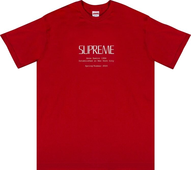 

Футболка Supreme Anno Domini Tee 'Red', красный